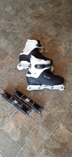 Salomon ST Pro Aggressive Inline Skates (Custom Parts) Size 9.5 + spare Salomon Stock Frames