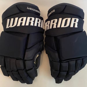 Warrior Alpha LX Pro Custom Pro Stock Hockey Gloves 14" Navy Wennberg NHL (9106)