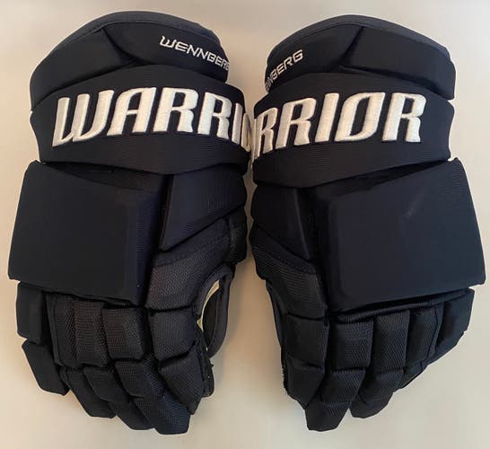 Warrior Alpha LX Pro Custom Pro Stock Hockey Gloves 14" Navy Wennberg NHL (9106)