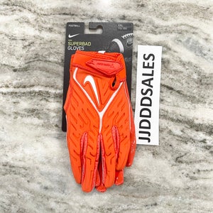 Nike Superbad 6.0 Padded Football Receiver Gloves Orange DM0053-844 Size XXL NWT $68.50