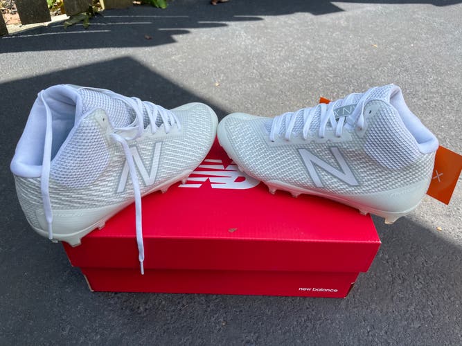 White Unisex Size 5.0 (Women's 6.0) Mid Top Burn X Mid