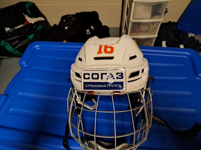 Jokerit KHL Medium CCM Tacks 710 Helmet Pro Stock