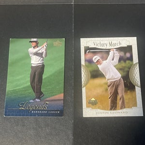 Golf Trading Cards, Bernhard Langer, Justin Leonard