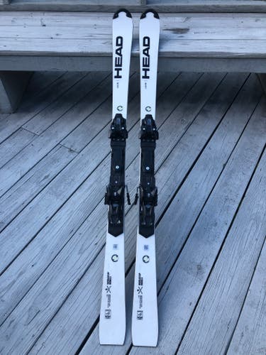 Used Unisex 2022 HEAD Racing e-SL RD FIS Skis With Bindings Max Din 16