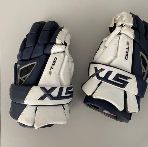 Lightly Used Player's STX 14" Cell IV Lacrosse Gloves