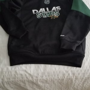 Dallas Stars Hockey Black Used Medium Reebok Sweatshirt w/hoodie - size Youth M (10-12)