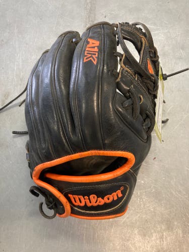Wilson A1K Black & Orange 11.5 Inch Glove Right Hand Throw Used