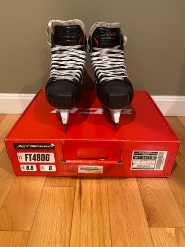 Senior Used CCM Jetspeed FT480 Hockey Goalie Skates Regular Width Size 6.5