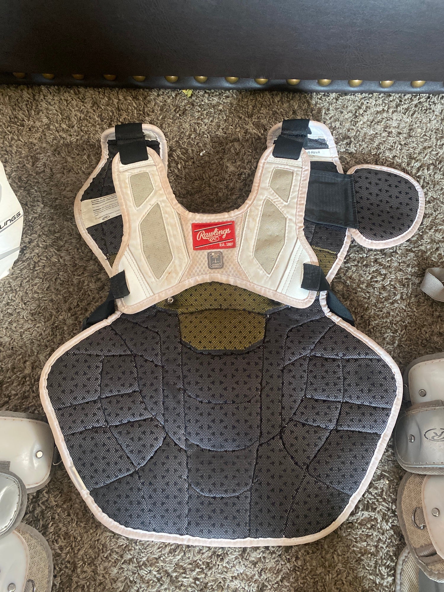 Rawlings Adult Velo 2.0 Catcher&s Set White/Silver