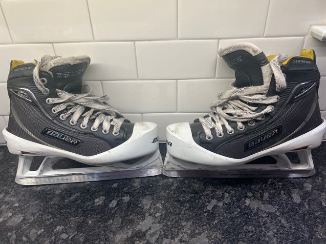 Junior Used Bauer Supreme One80 Hockey Goalie Skates Regular Width Size 6