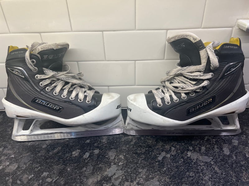 Junior Used Bauer Supreme One80 Hockey Goalie Skates Regular Width Size 6