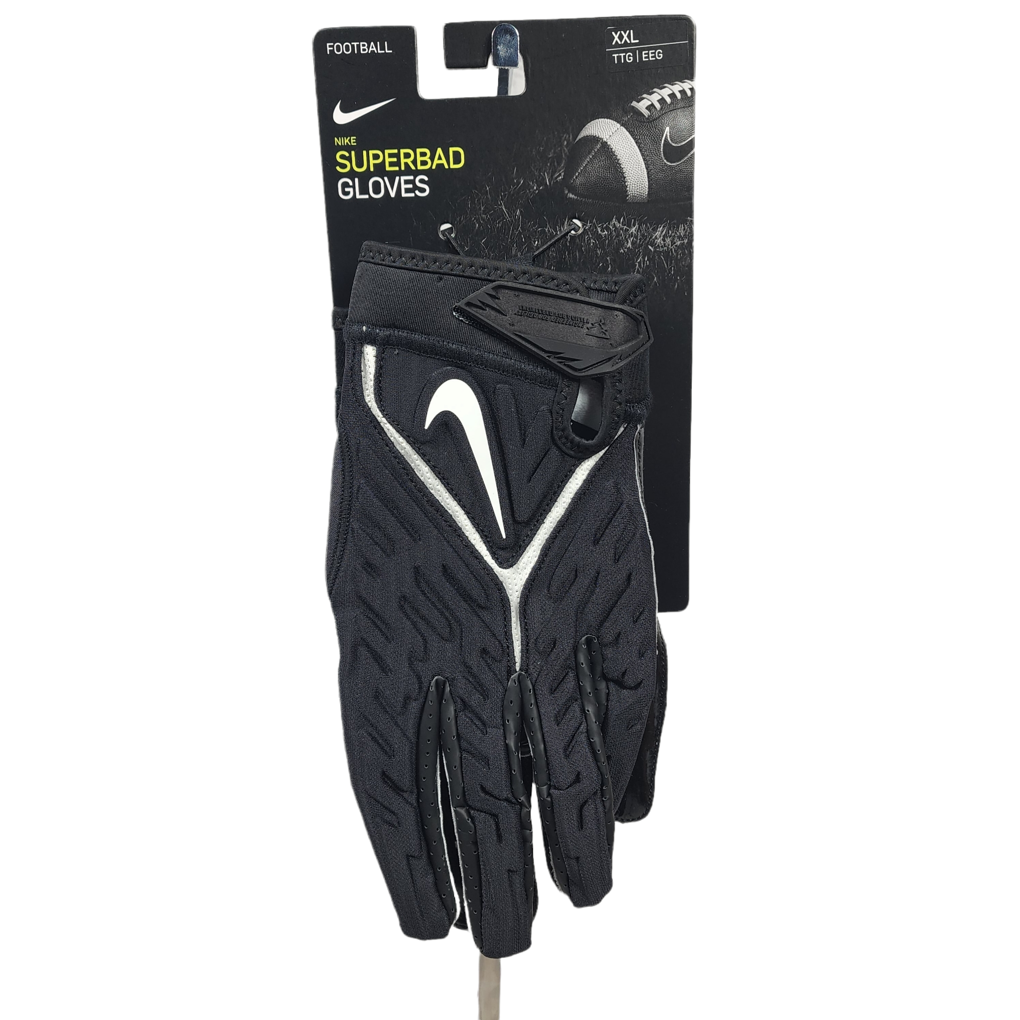 Nike Superbad 6.0 Football Gloves, N1002023102 White/Black, Medium