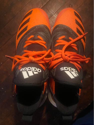 Orange Used Molded Cleats Adidas Icon
