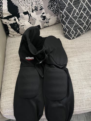 Black Used XL Schutt Game Pants