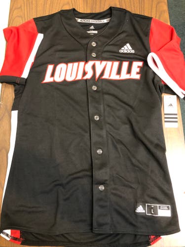 Louisville Cardinals Black New Large Adidas Jersey