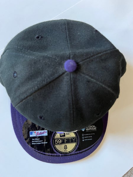 Men's Colorado Rockies New Era Black/Purple Authentic Collection