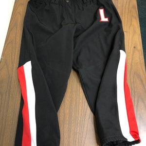 Black University Of Louisville Women's New Medium Adidas Softball Pants