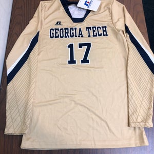 Georgia Tech Gold New Medium Russell Athletic Volleyball Jersey