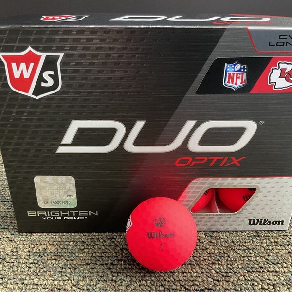 Wilson Staff Duo Soft + NFL Logo Golf Balls Kansas City Chiefs 12 Count Box  NEW