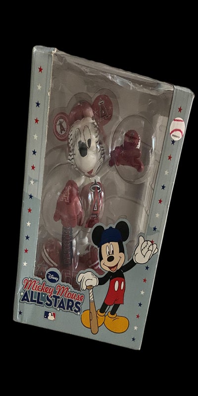 Buy the Walt Disney Mickey Mouse Baseball Bobblehead Chicago Cubs Mickey AT  BAT