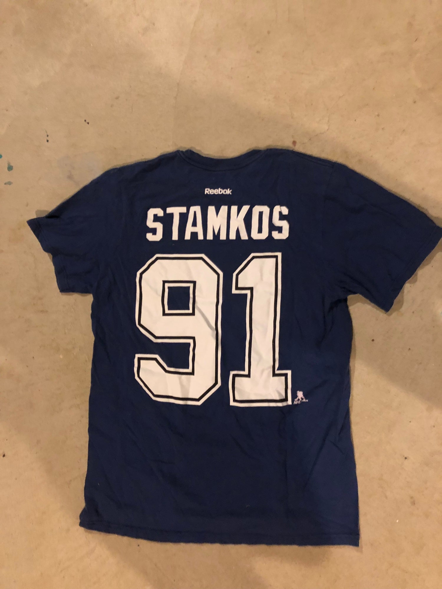 Steven Stamkos Shirt, Tampa Bay Hockey Men's Cotton T-Shirt