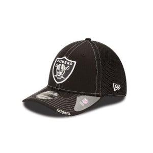 2022 Las Vegas Raiders New Era 39THIRTY NFL Neo Stretch Flex Mesh Cap Hat Black