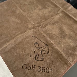 Golf bag towel 2 pc set new By Golf 360 degrees In purple