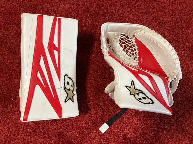 Brian's Gnetik 8.0 Goalie Catch Glove and Blocker Set Senior Regular