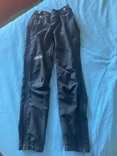Black Unisex Youth Used Size 8 Swix Ski Pants
