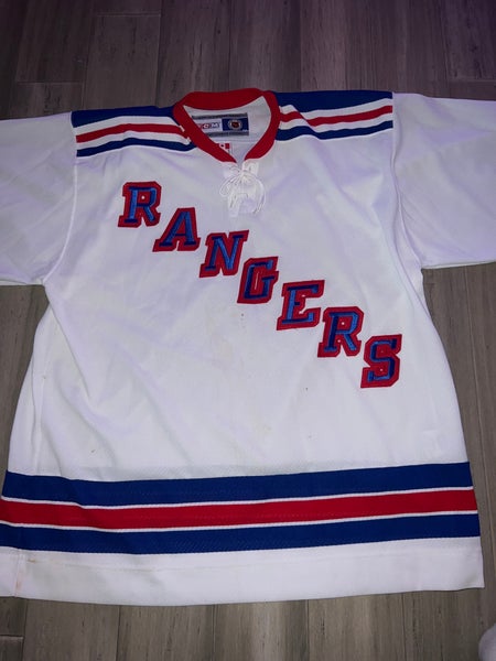 White New XL CCM Jersey