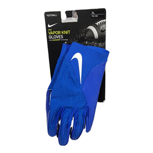 Nike Men's Unisex Size XL Blue Vapor Knit Football Receiver Gloves