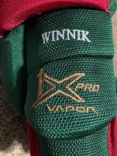 Fairly Used Bauer Vapor 1X Pro Minnesota Wild Daniel Winnik gloves size 14