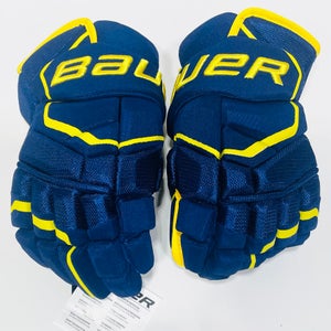 Victor Olofsson TEAM SWEDEN OLYMPIC Bauer Supreme 2S Pro Hockey Gloves-13"-Single Layer Palms