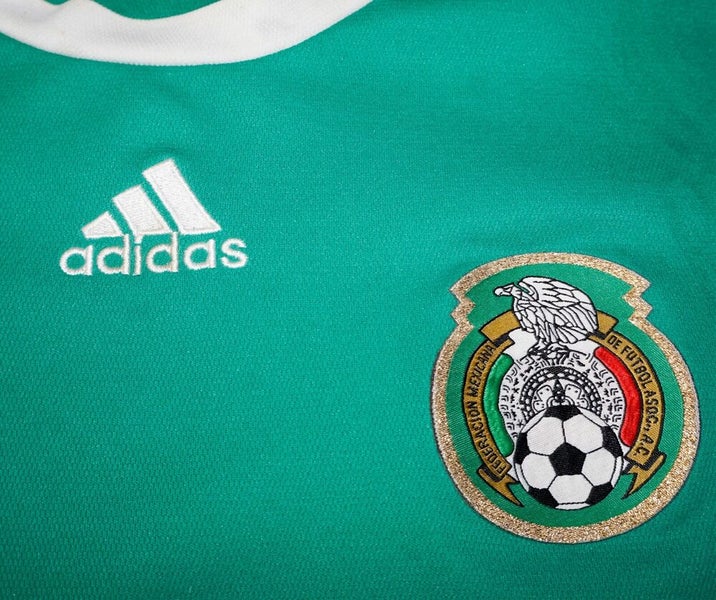 Adidas Mexico Soccer Jersey Men XL Green Short Sleeve Federacion