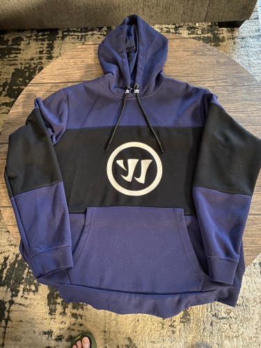 Navy Blue Used Adult XL Warrior Hockey Hoodie Sweatshirt
