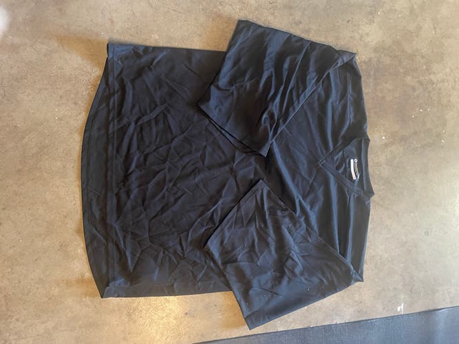 Black Used Goalie Cut  Jersey