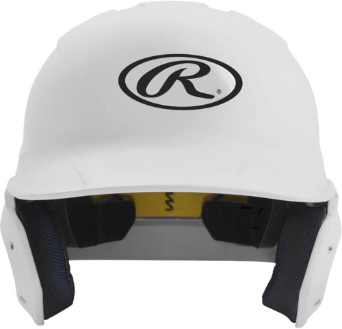 NWT Rawlings MACH Series Matte White Baseball Batting Helmet Sr. (6 7/8"-7 5/8")