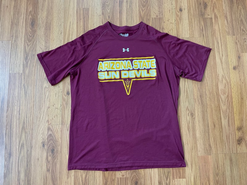 ASU Sun Devils NCAA ARIZONA STATE UNIVERSITY Under Armour Size Large T Shirt!
