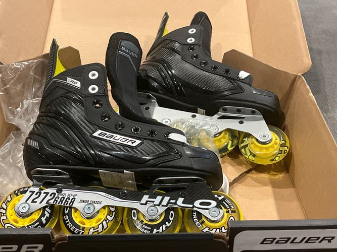 New Bauer RS Inline Skates Regular Width Size 3
