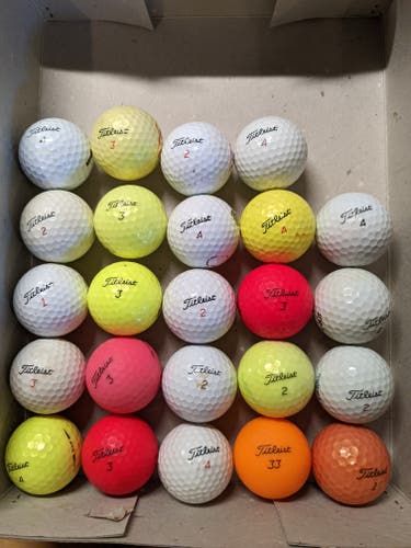 Used Titleist various Balls 24 Pack (2 Dozen) (4A)