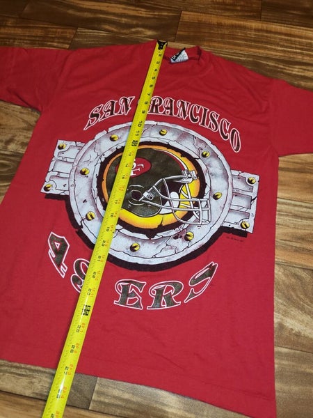 Vintage 1993 San Francisco 49ers Salem Sportswear Helmet Print T-Shirt Sz.L