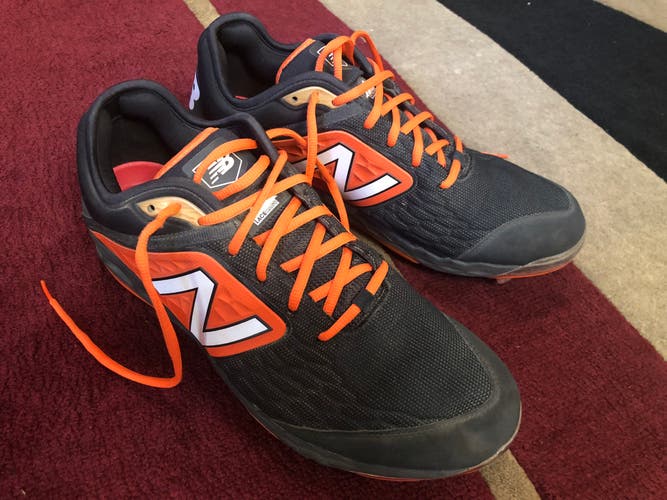 Orange Adult Men's Used Size 12.5 (Women's 13.5) Metal New Balance Low Top 3000v4