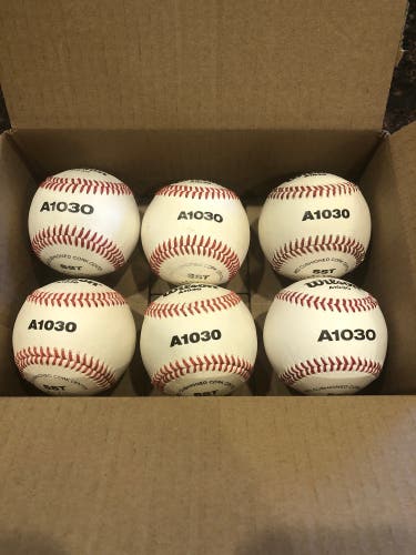 New 6 Pack Wilson A1030 baseballs
