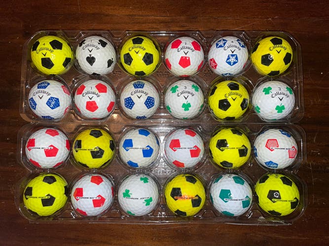 Used Callaway 24 Pack (2 Dozen) Truvis Balls