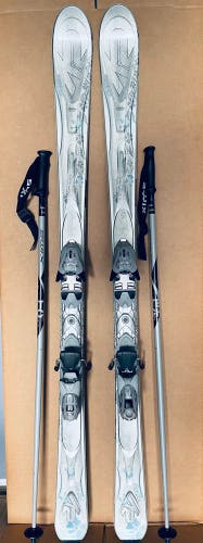 K2 T Nine True Luv 153 cm skis with Marker MOD  10 Bindings and Swix poles