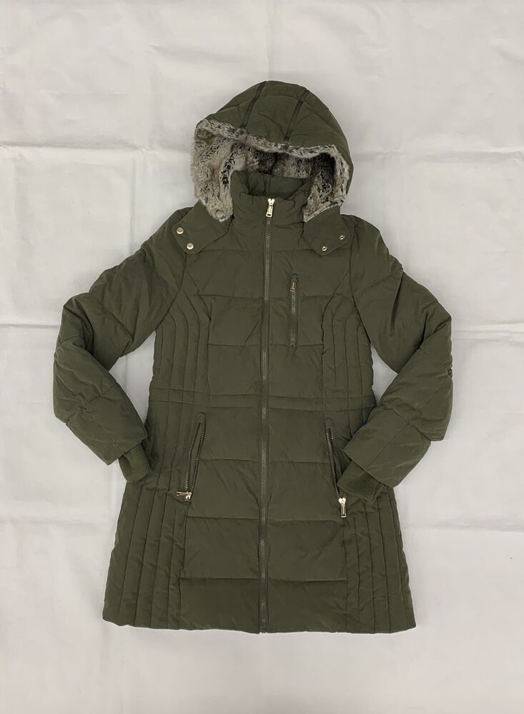 Nautica Faux Fur Hooded Puffer Jacket 