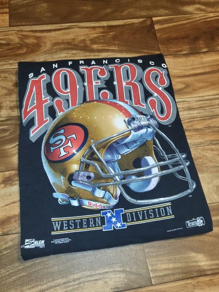 Vintage San Francisco 49ers NFL Lee Sports Helmet Vtg Sports T Shirt Size  Large