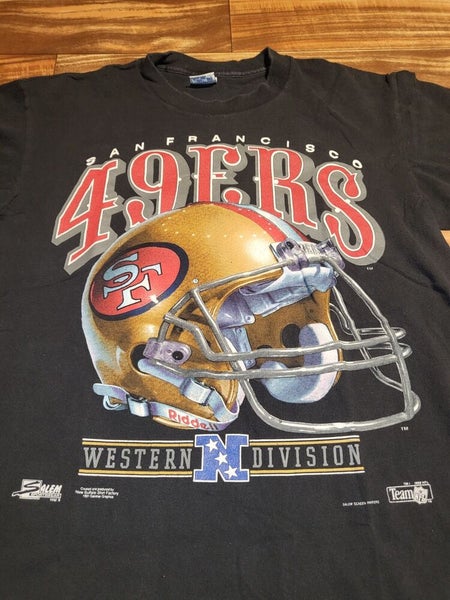 San Francisco 49ers Helmet Retro  Vintage San Francisco 49ers T-Shirt –  HOMAGE