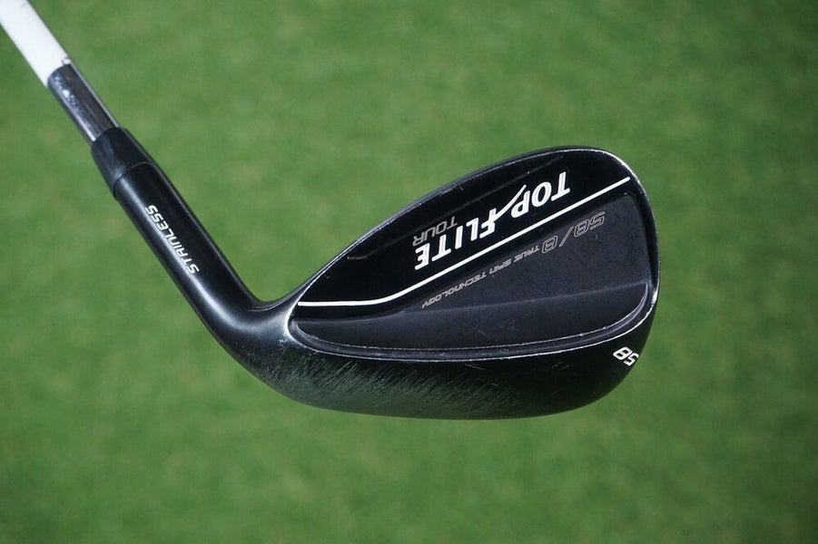 TOP FLITE TOUR STAINLESS 58* 8 LOB WEDGE W/ TOP FLITE WEDGE FLEX STEEL