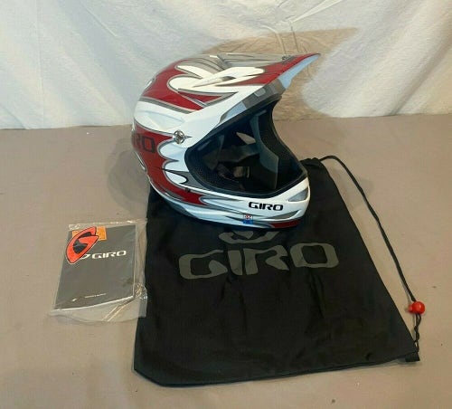 Giro Remedy Full Face Mountain Bike Cycling Helmet w/Visor Red/White Medium NEW